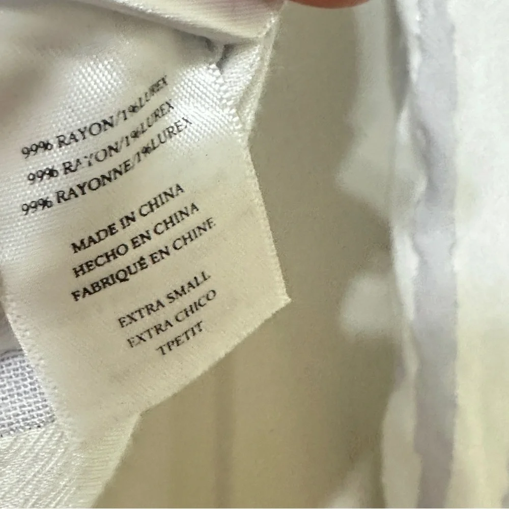 Rails White & Blue Striped Button Down Shirt Size XS Long Sleeves Lightweight - Picture 10 of 10